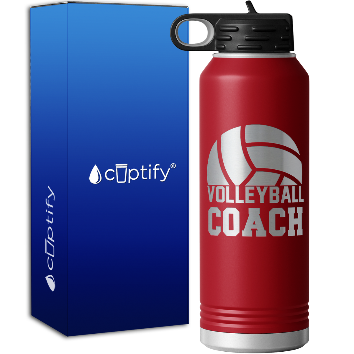 Volleyball Coach 40oz Sport Water Bottle