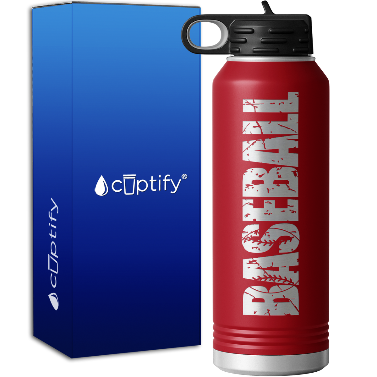 Baseball 40oz Sport Water Bottle