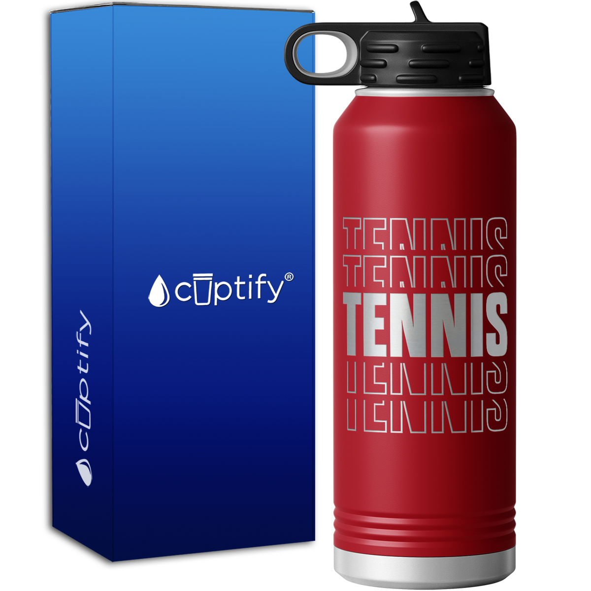 Tennis Tennis Tennis 40oz Sport Water Bottle