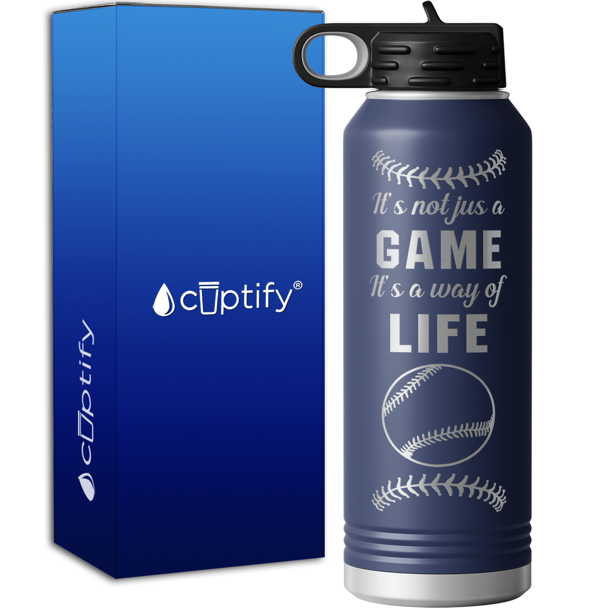 It's Not Just a Game It's a Way of Life 40oz Sport Water Bottle