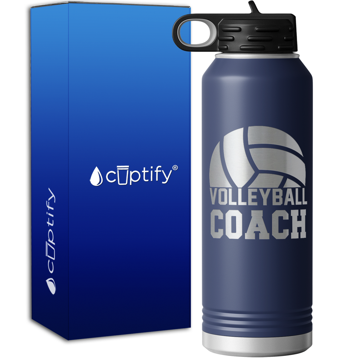 Volleyball Coach 40oz Sport Water Bottle