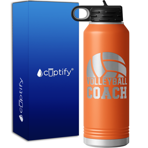 Volleyball Coach 40oz Sport Water Bottle