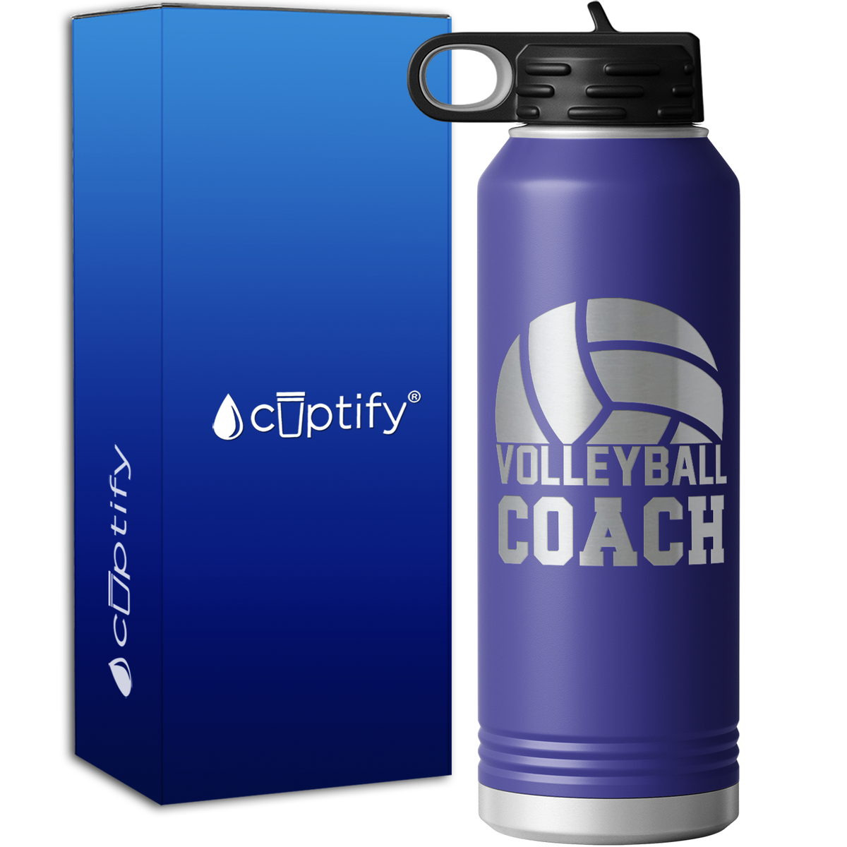 Volleyball Coach 40oz Sport Water Bottle