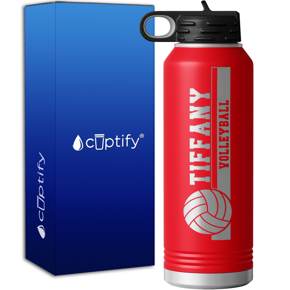 Volleyball Mom 40oz Sport Water Bottle