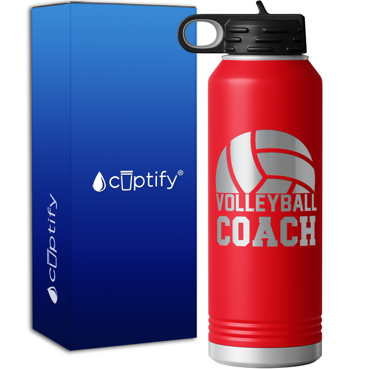 Volleyball Coach 40oz Sport Water Bottle