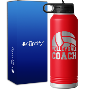 Volleyball Coach 40oz Sport Water Bottle