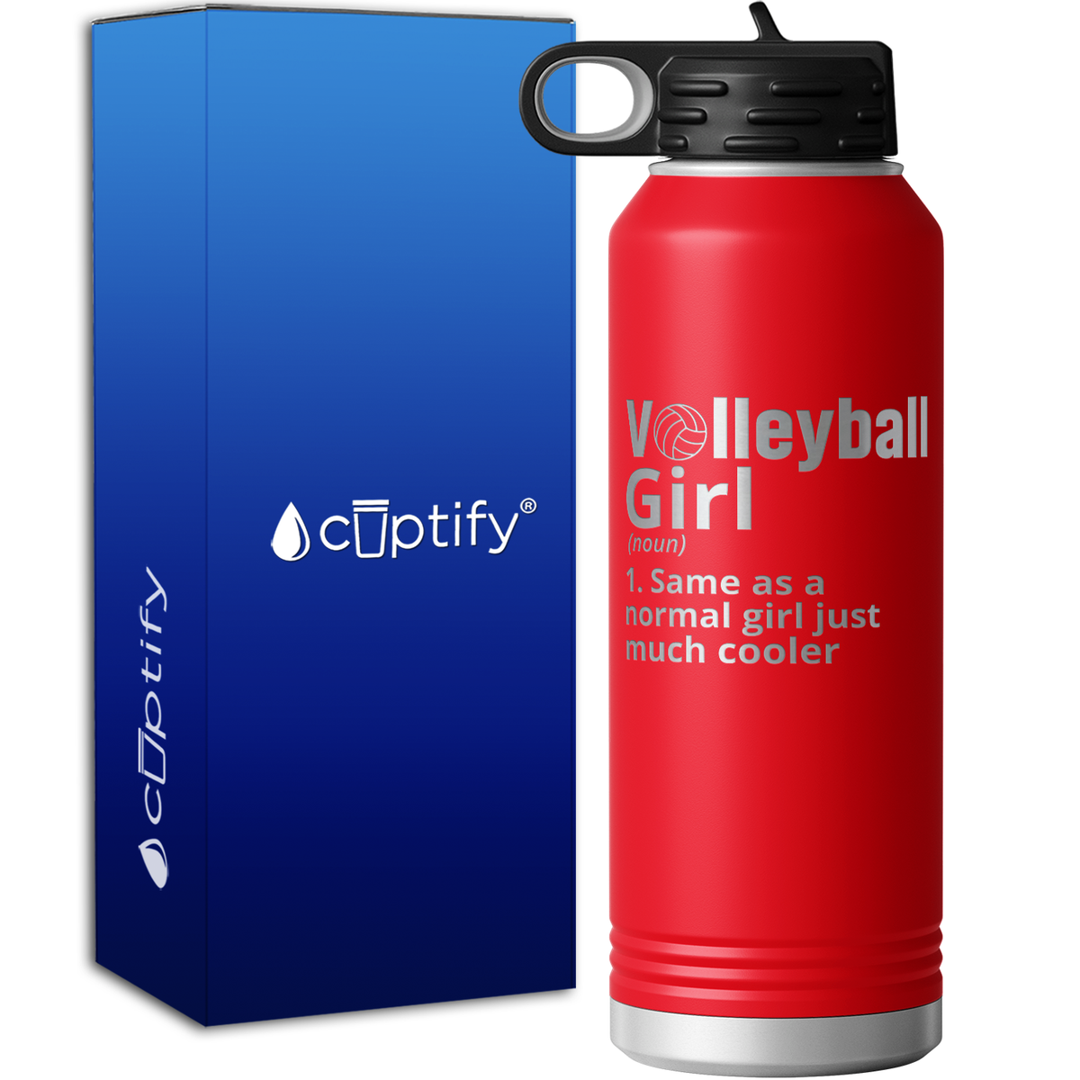 Volleyball Girl Definition 40oz Sport Water Bottle