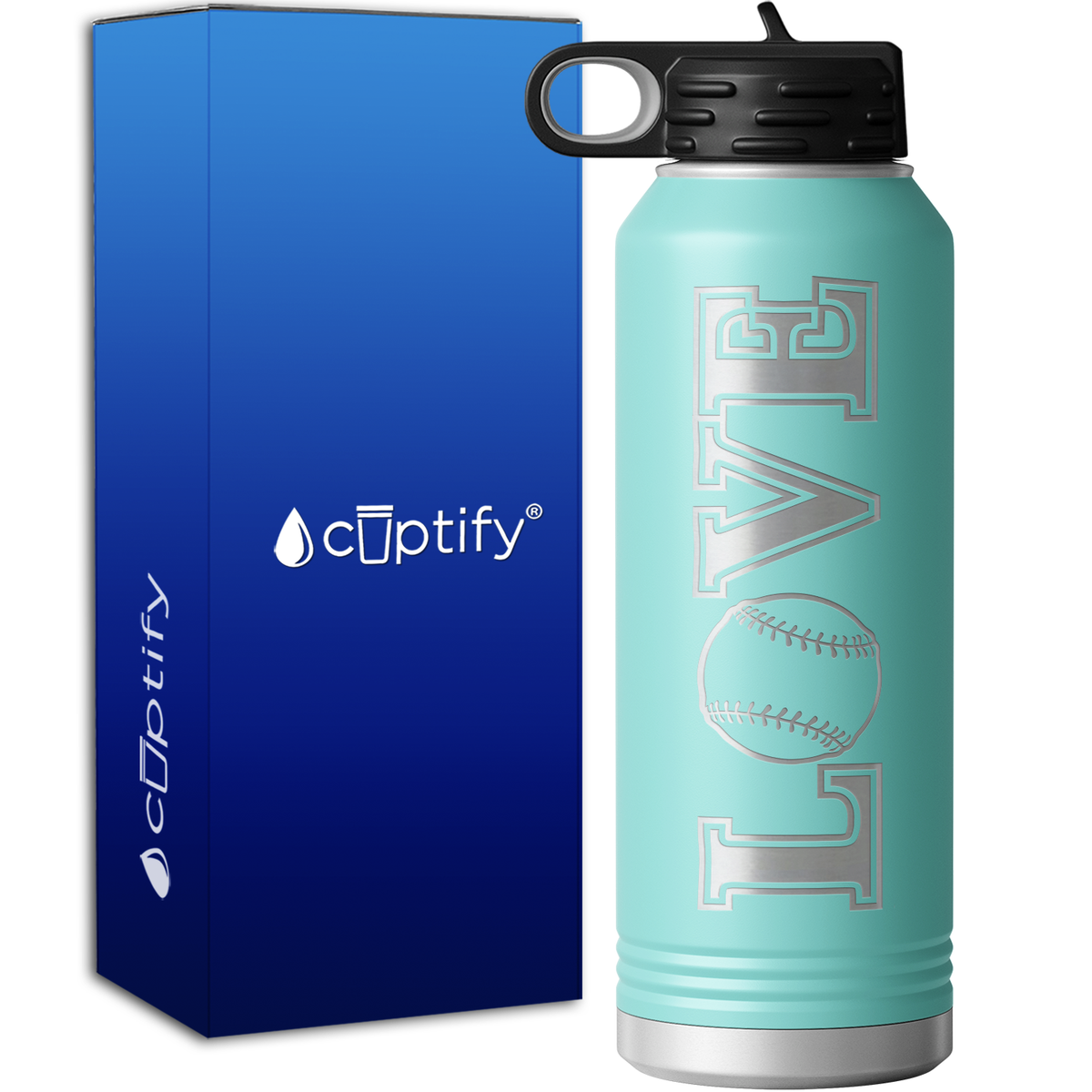 Baseball Love 40oz Sport Water Bottle