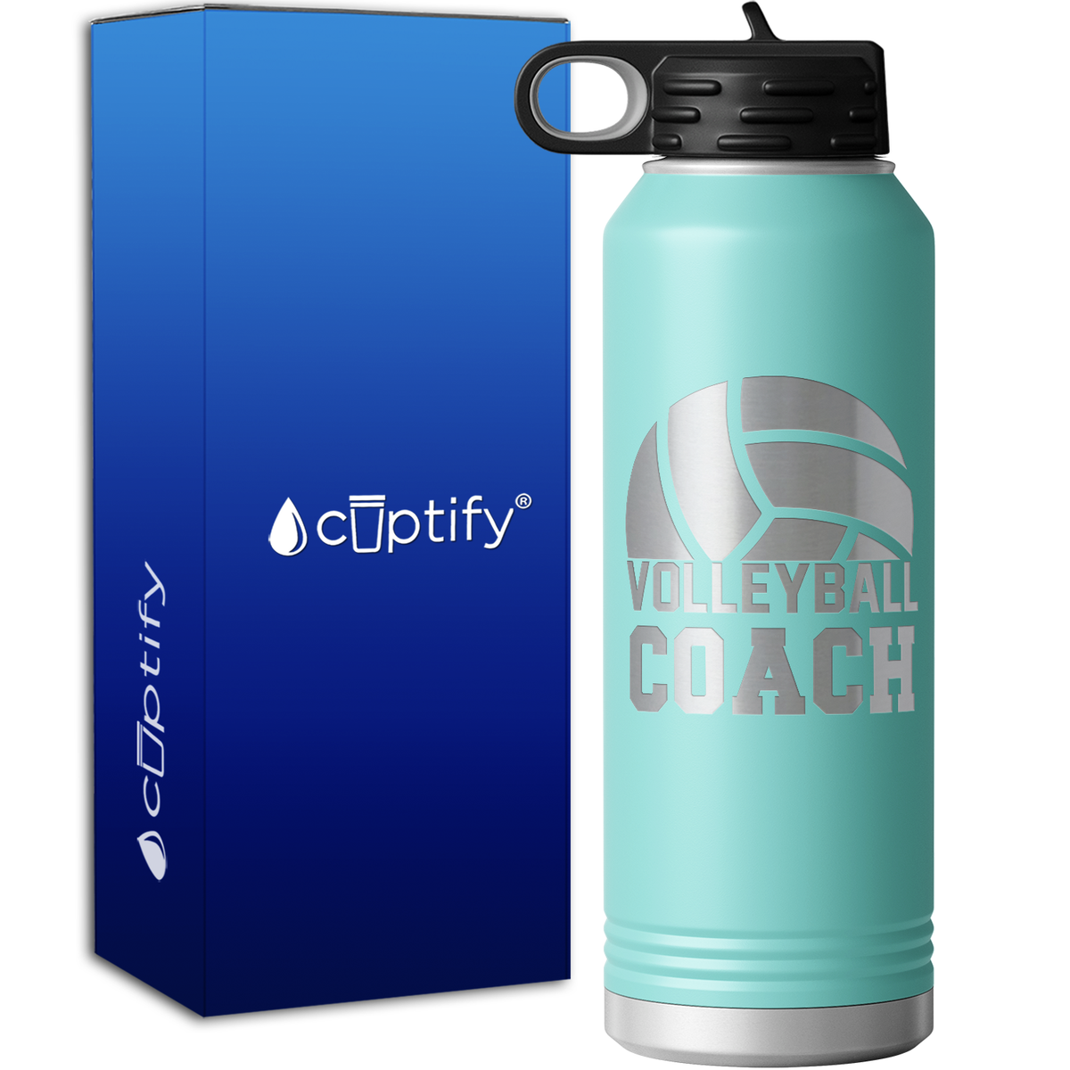 Volleyball Coach 40oz Sport Water Bottle