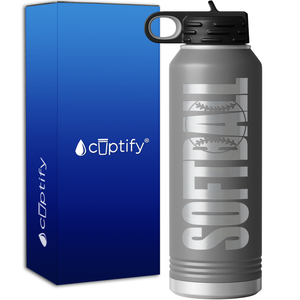 Softball 40oz Sport Water Bottle