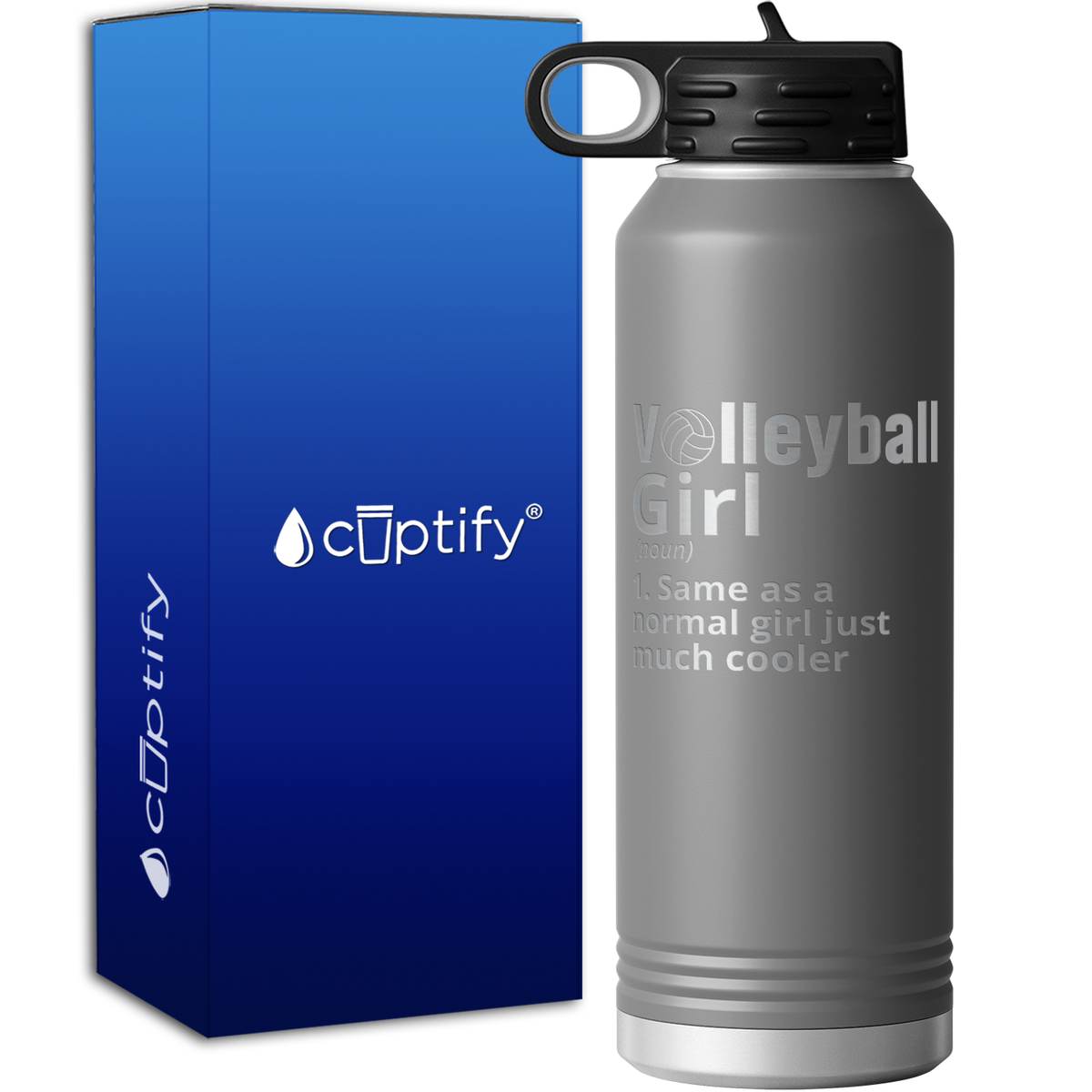 Volleyball Girl Definition 40oz Sport Water Bottle