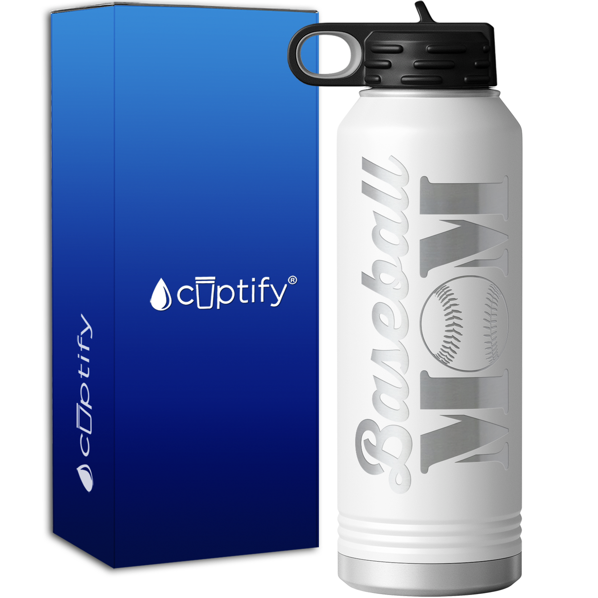 Baseball Mom 40oz Sport Water Bottle