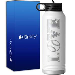 Love Softball 40oz Sport Water Bottle