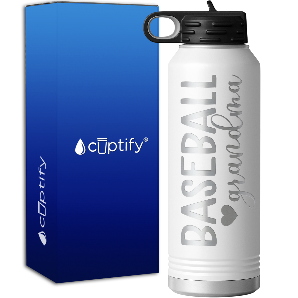 Baseball Grandma 40oz Sport Water Bottle