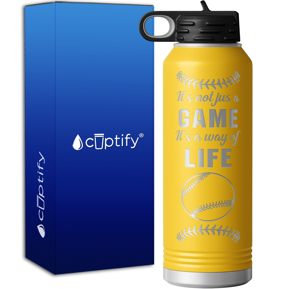 It's Not Just a Game It's a Way of Life 40oz Sport Water Bottle
