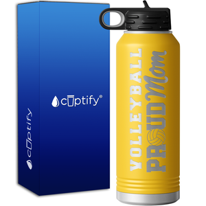 Proud Volleyball Mom 40oz Sport Water Bottle