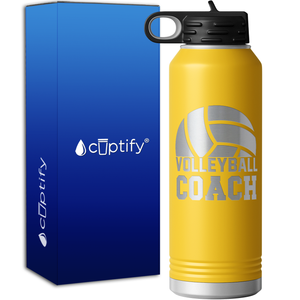 Volleyball Coach 40oz Sport Water Bottle