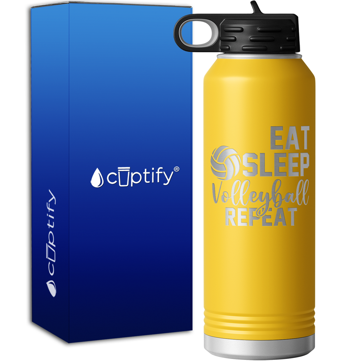 Eat Sleep Volleyball Repeat 40oz Sport Water Bottle