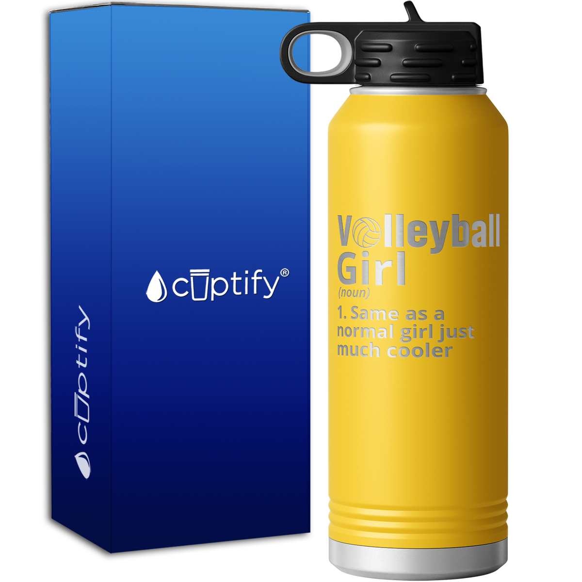 Volleyball Girl Definition 40oz Sport Water Bottle