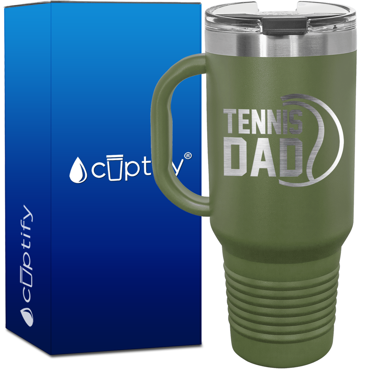 Tennis Dad 40oz Tennis Travel Mug