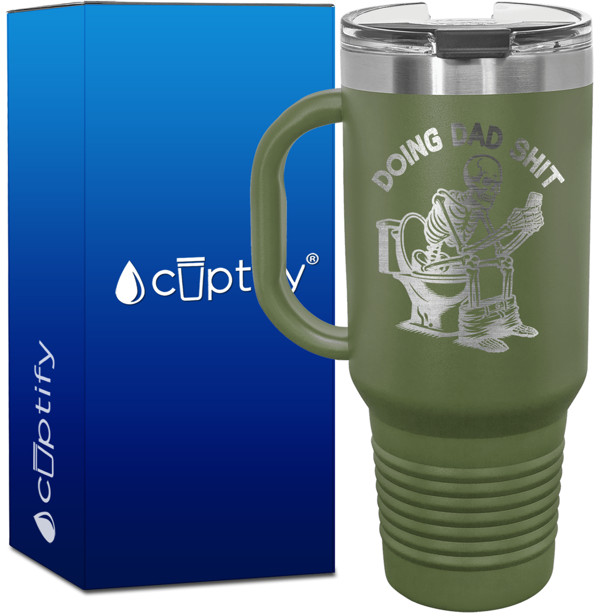 Doing Dad Shit 40oz Funny Travel Mug