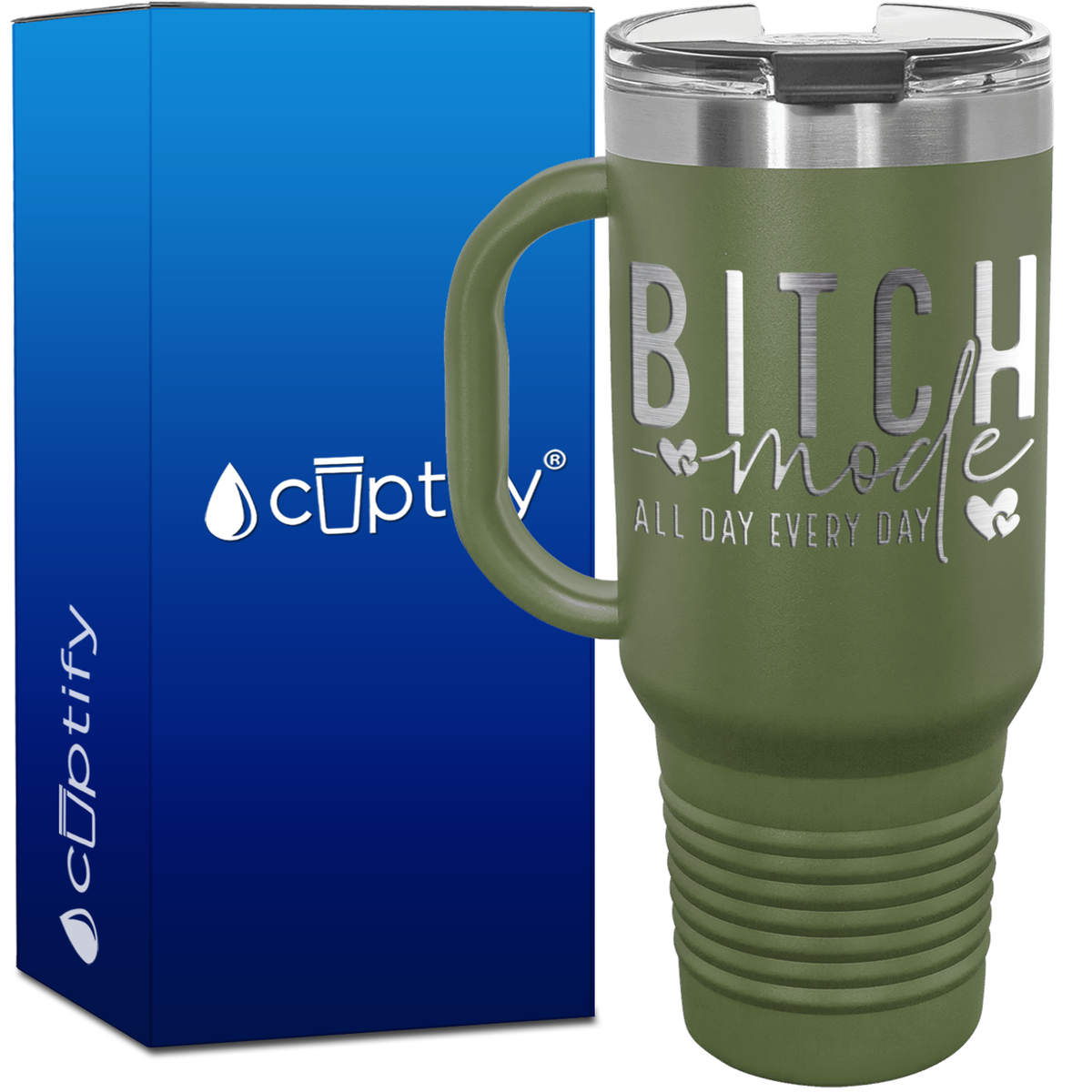 Bitch Mode All Day Every Day 40oz Travel Mug