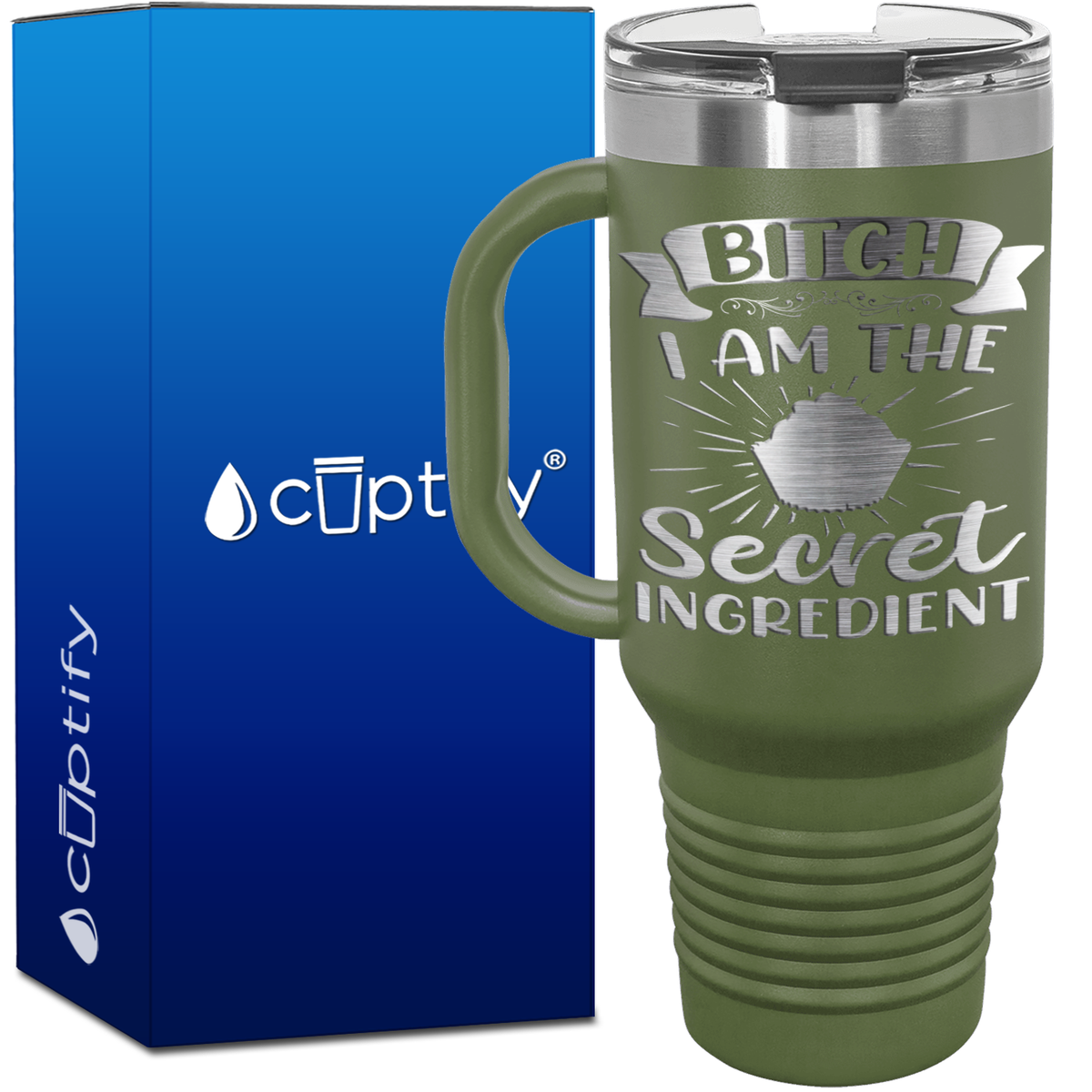 Behind Every Bad Bitch is a Car Seat 40oz Travel Mug