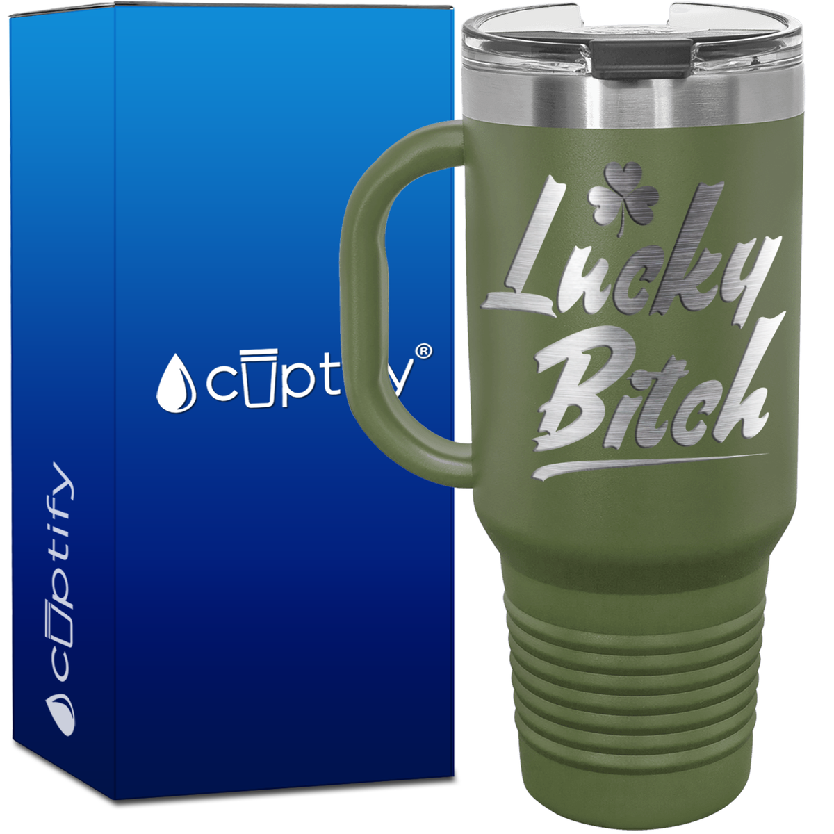 Lucky Bitch 40oz Travel Mug