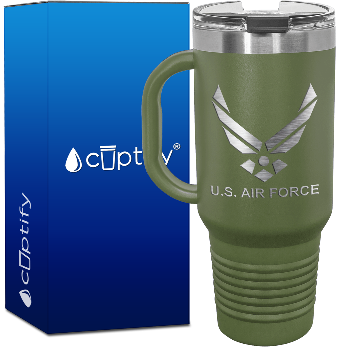 Personalized US Air Force 40oz Travel Mug