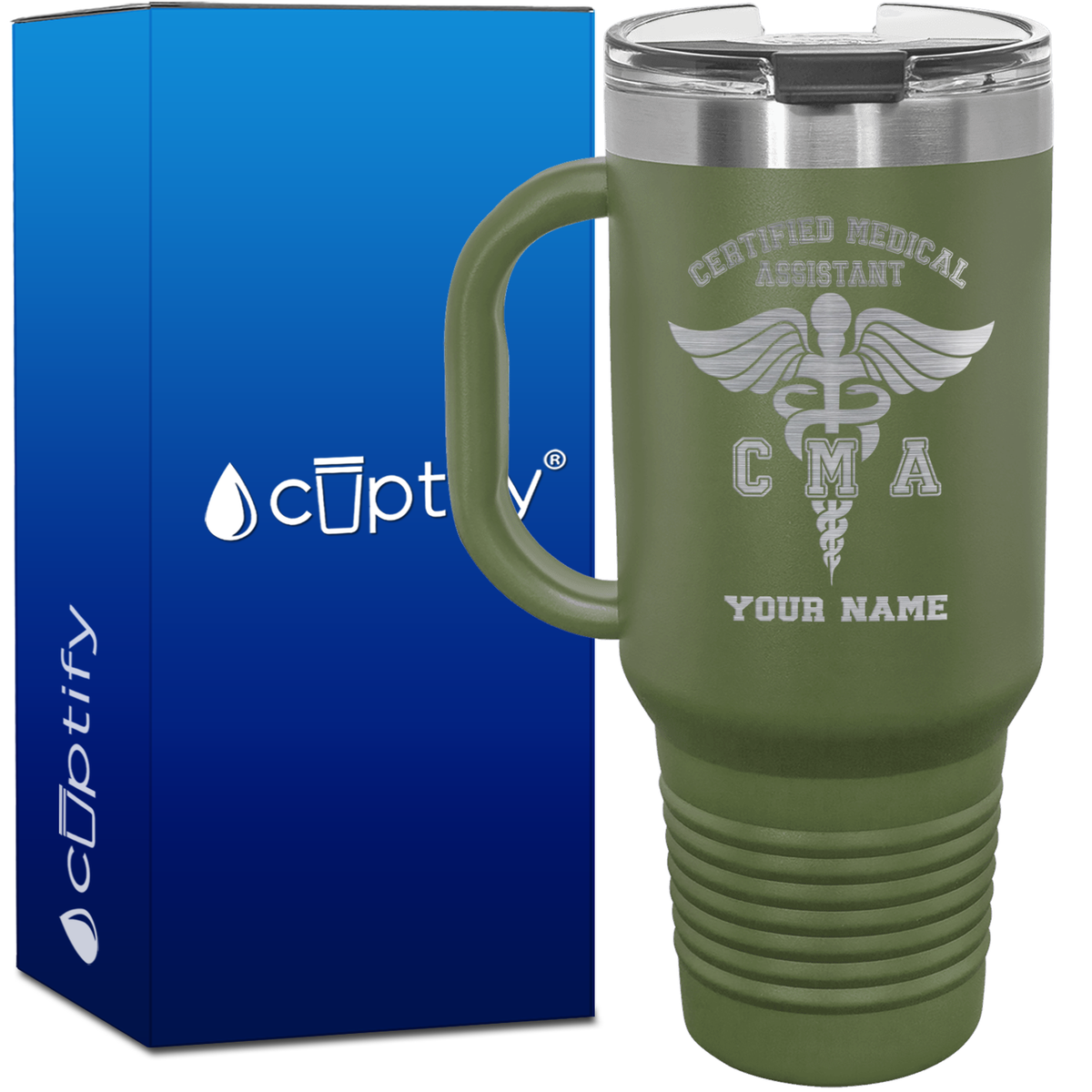 Personalized Certified Medical Assistant 40oz CMA Travel Mug