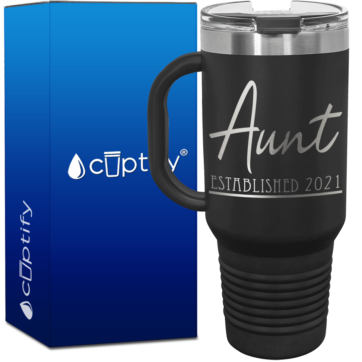 Aunt Established 40oz Aunt Travel Mug