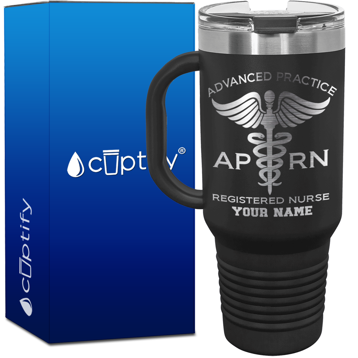 Personalized APRN Advanced Practice Registered Nurse 40oz Medical Travel Mug