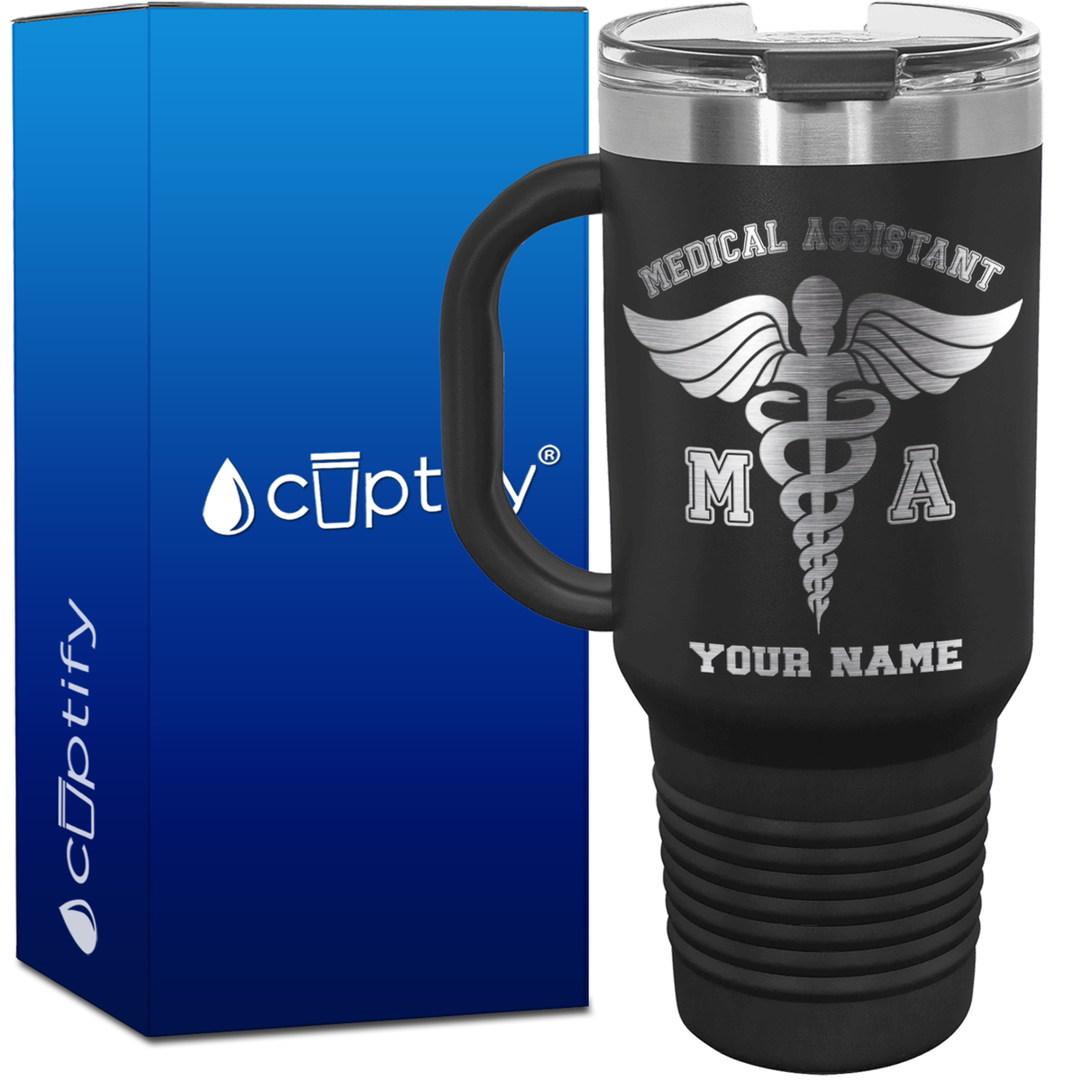 Personalized MA Medical Assistant 40oz Medical Travel Mug