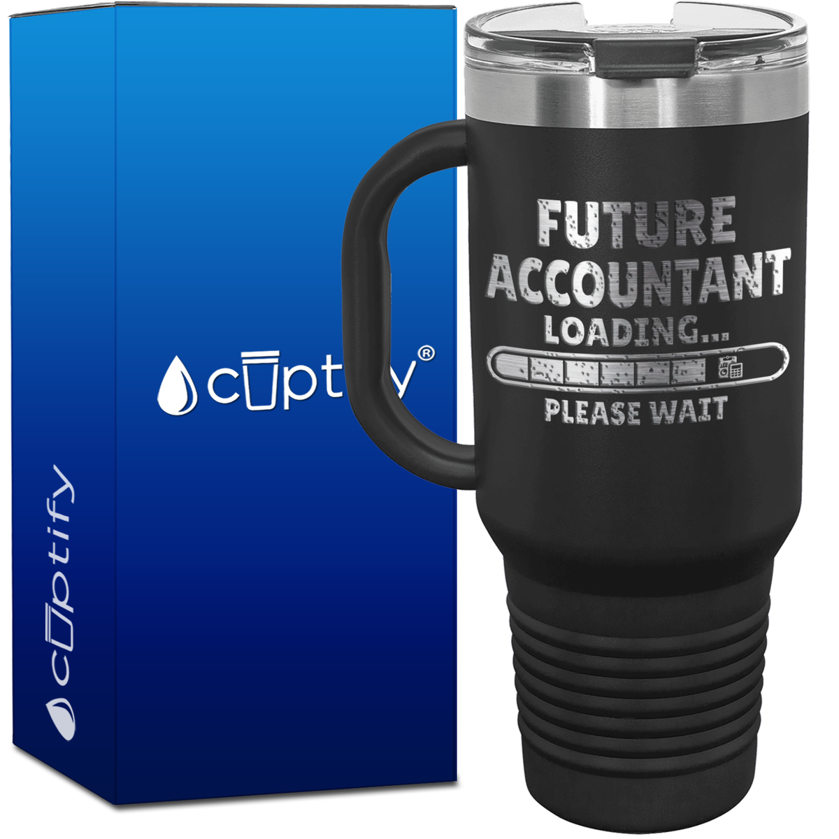 Future Accountant Loading 40oz Accountant Travel Mug