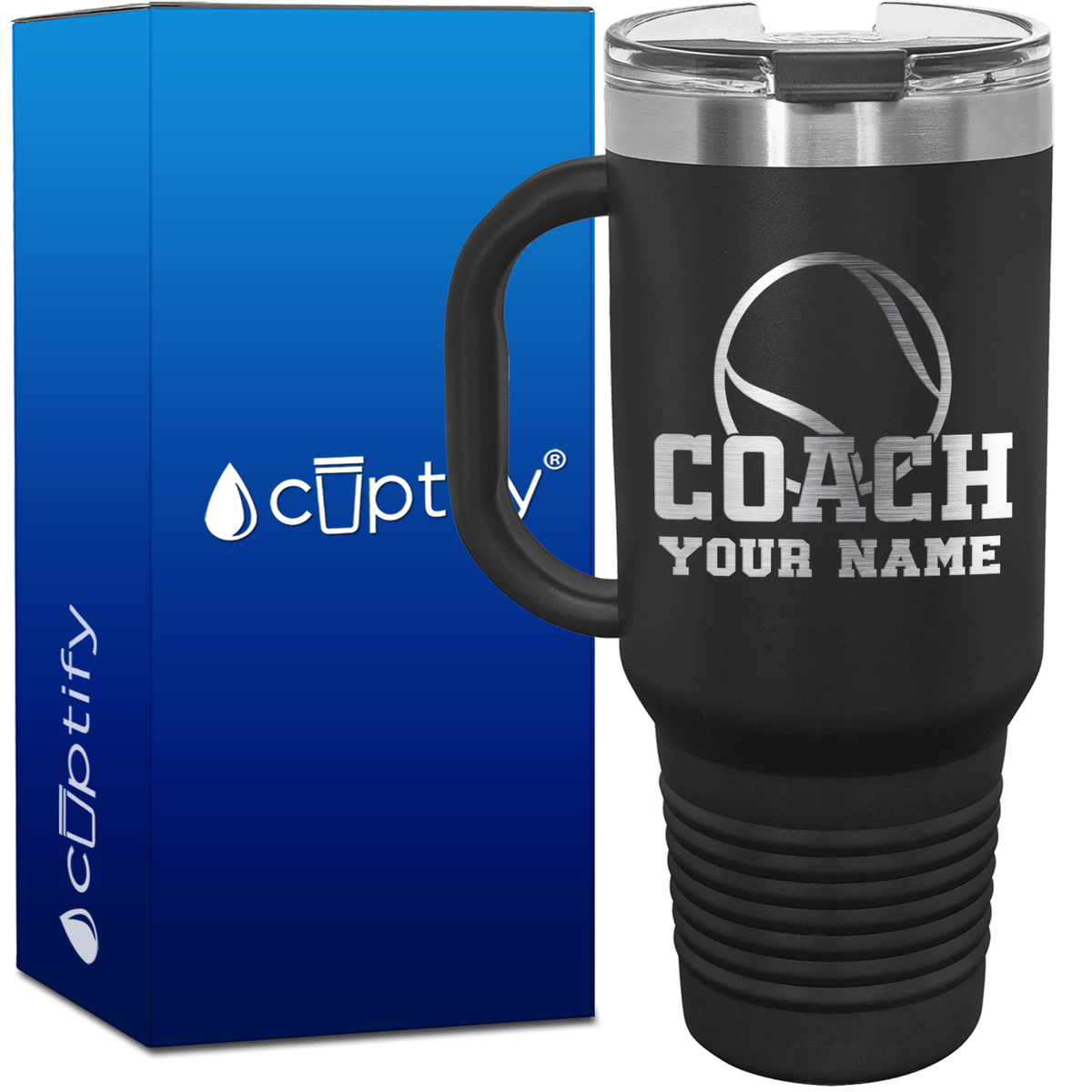 Tennis Coach 40oz Tennis Travel Mug