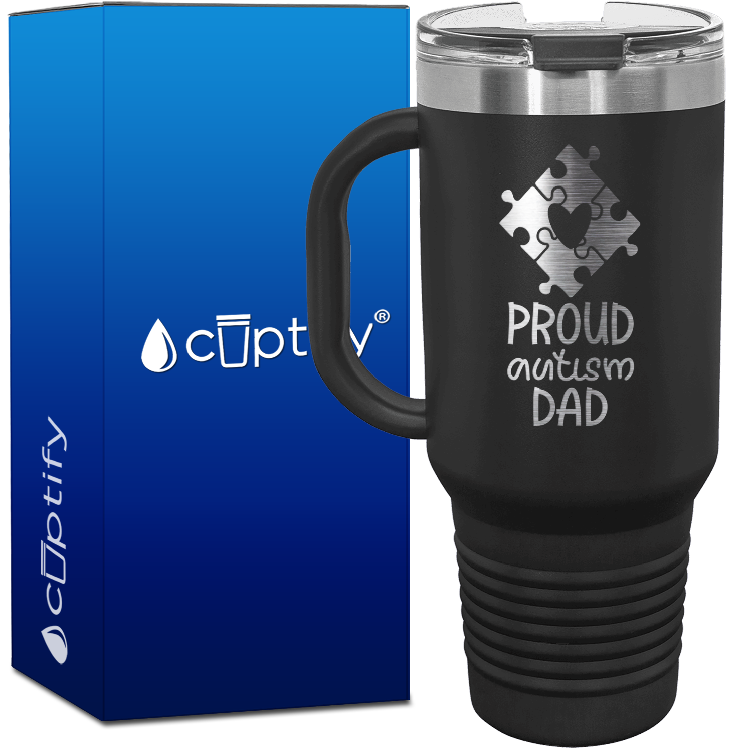 Proud Autism Dad 40oz Autism Travel Mug