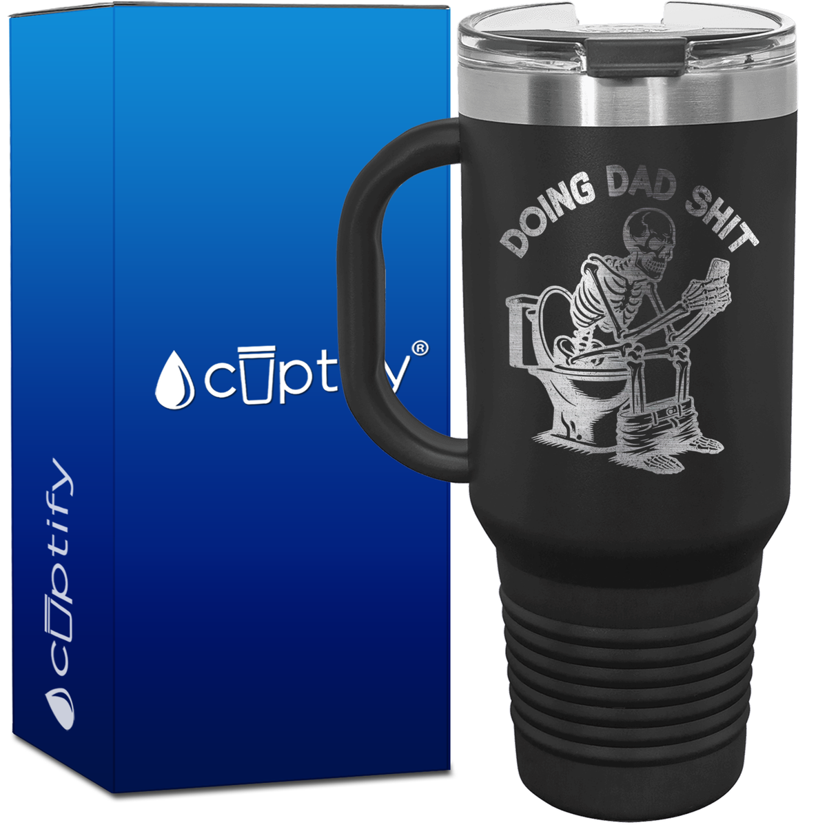 Doing Dad Shit 40oz Funny Travel Mug