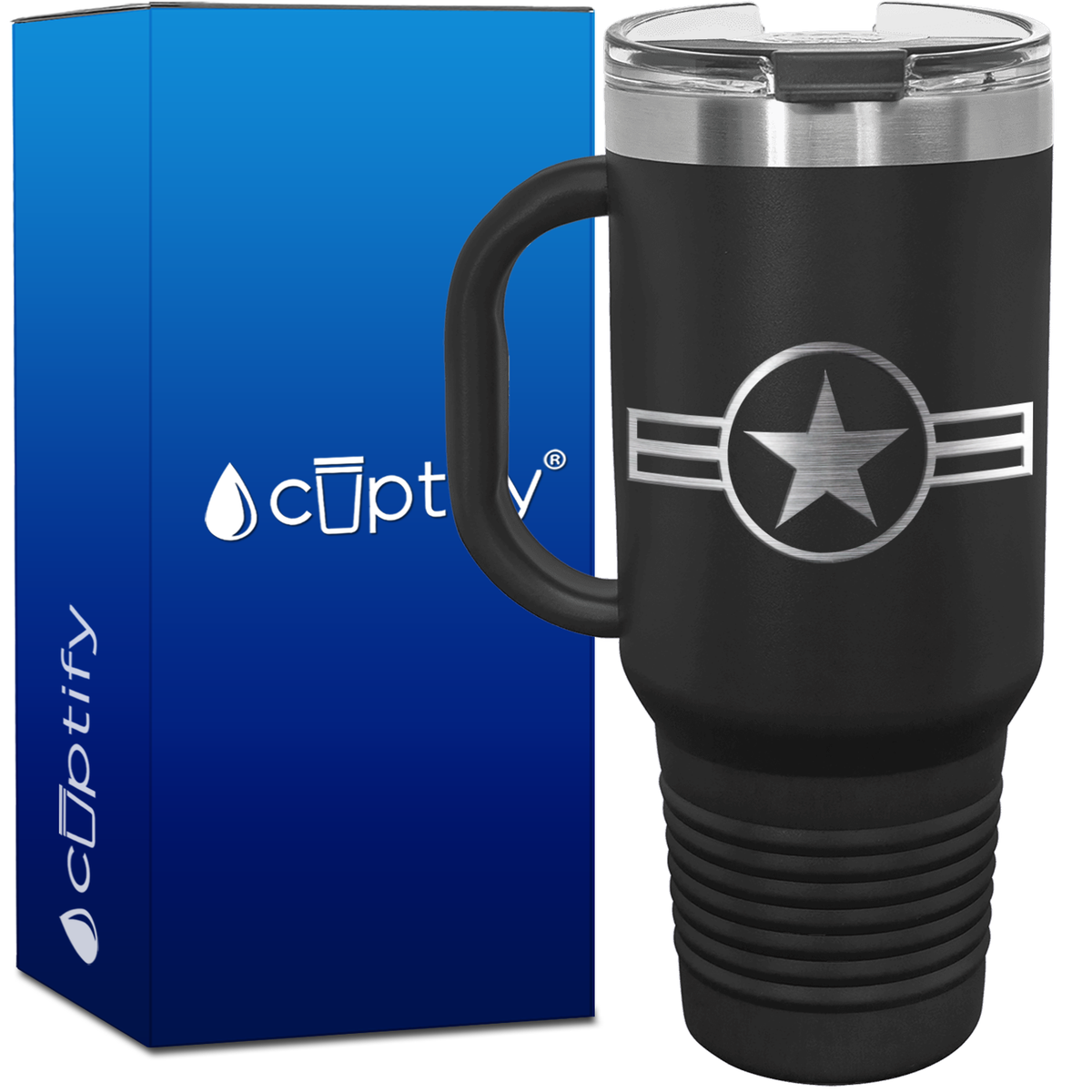 Personalized Retro US Air Force 40oz Travel Mug