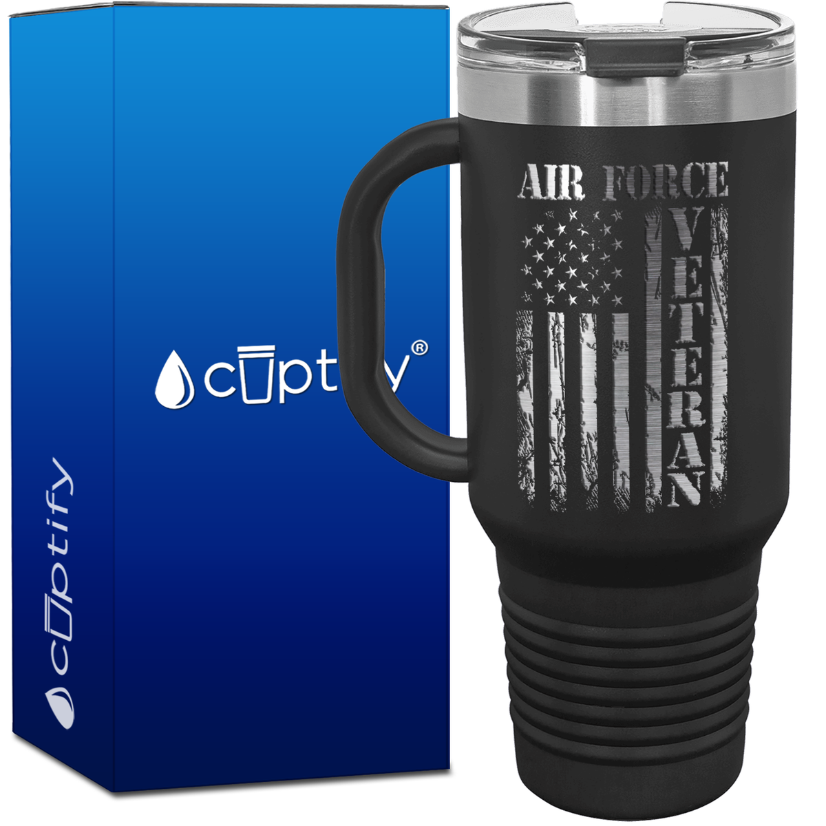 Air Force Veteran 40oz Travel Mug