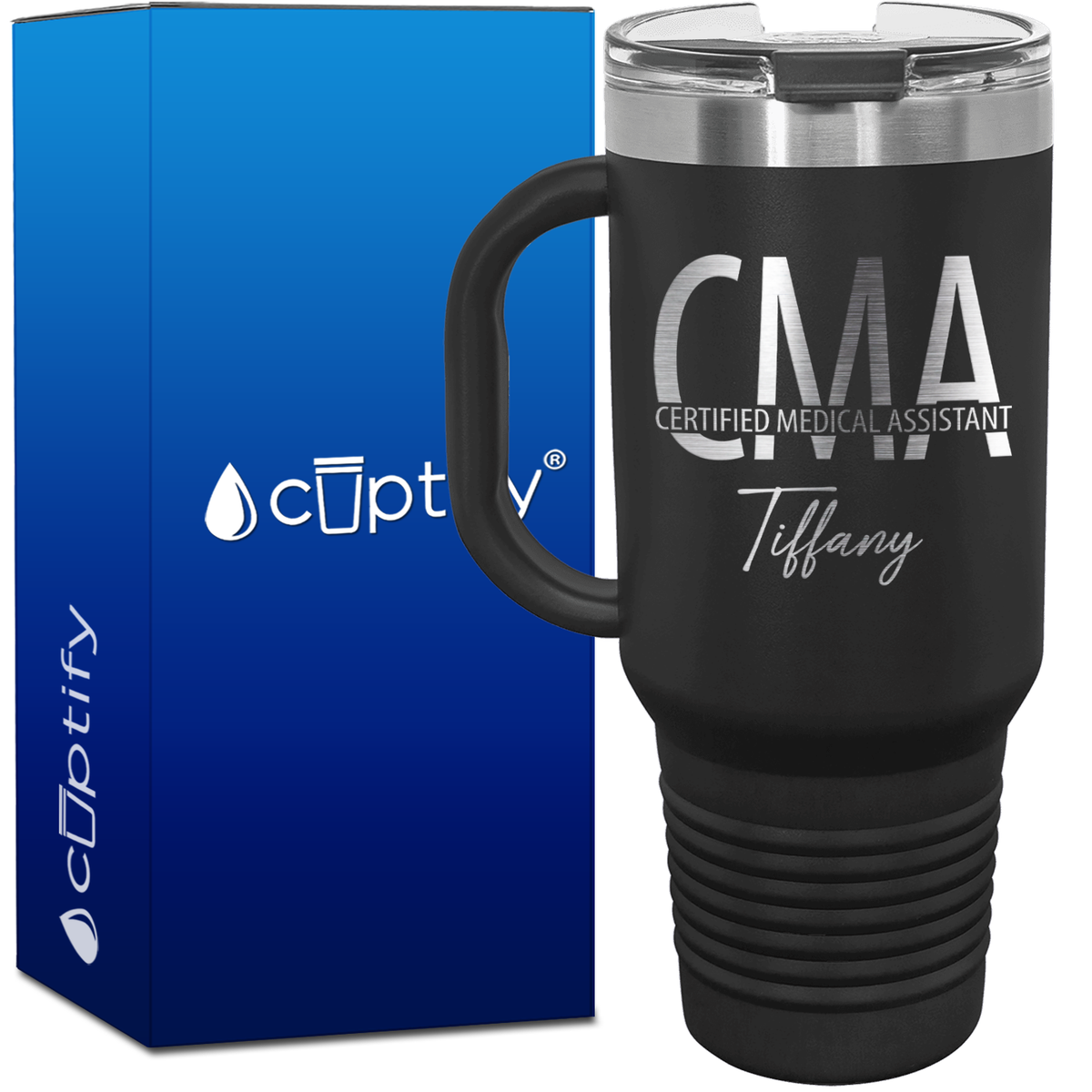 Personalized CMA Certified Medical Assistant 40oz CMA Travel Mug