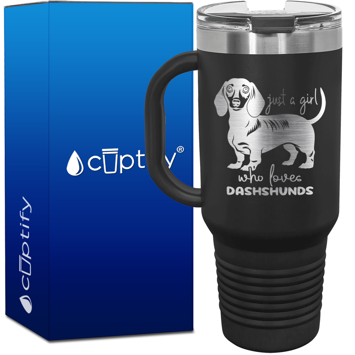 Just a Girl Who Loves Dashshunds 40oz Travel Mug