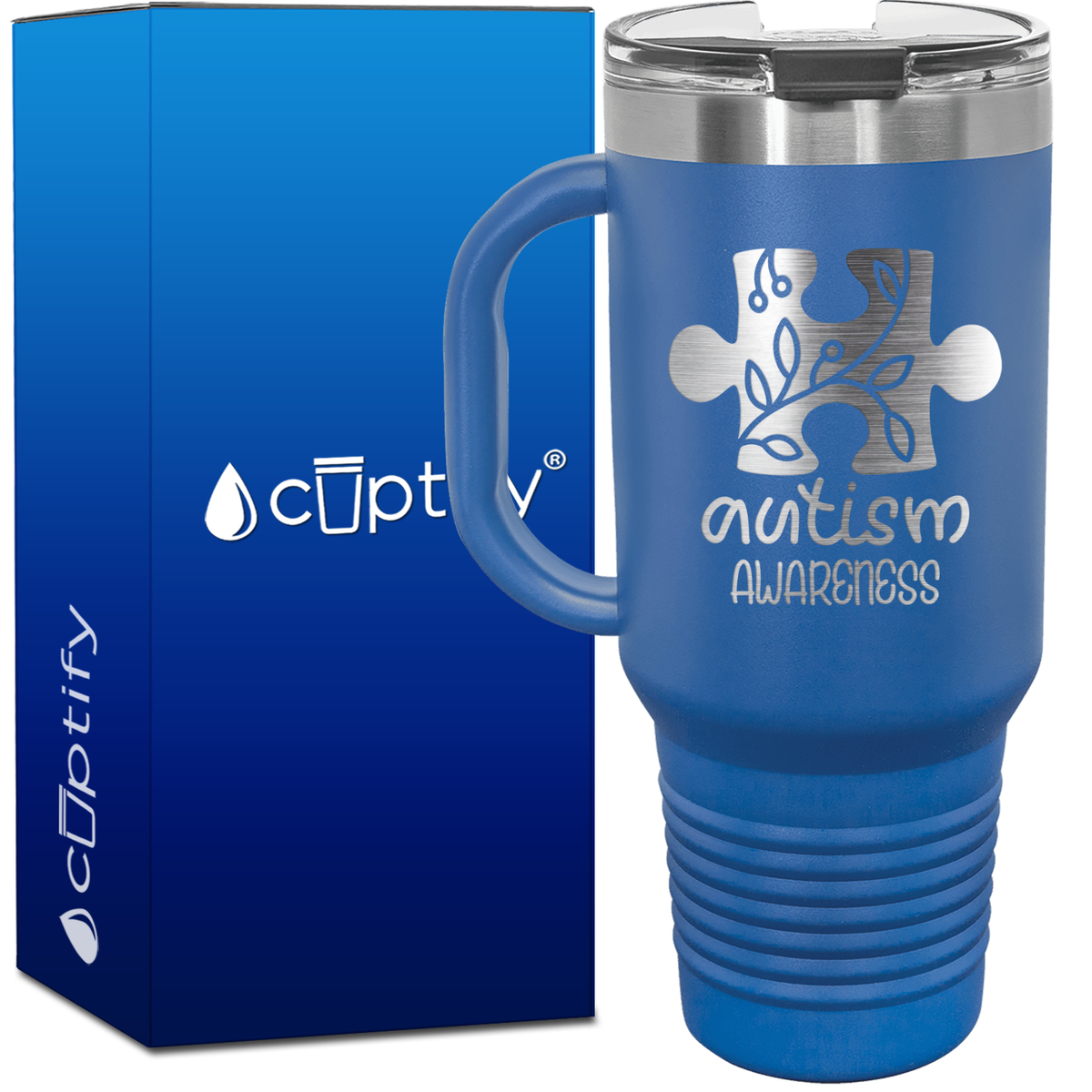Autism Awareness Puzzle 40oz Autism Travel Mug