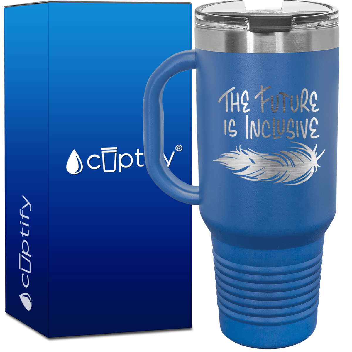 The Future is Inclusive 40oz Autism Travel Mug