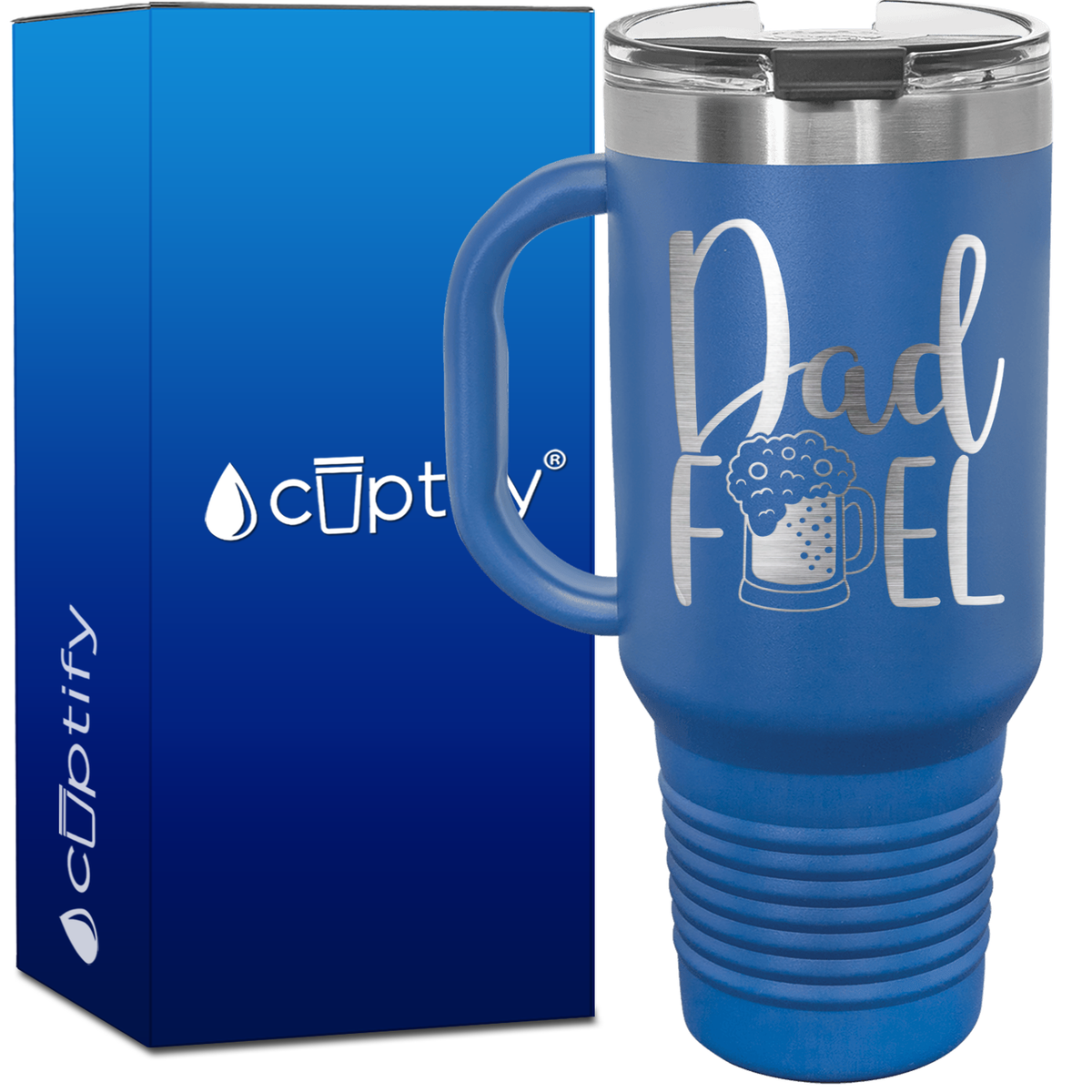 Dad Fuel 40oz Beer Lover Travel Mug