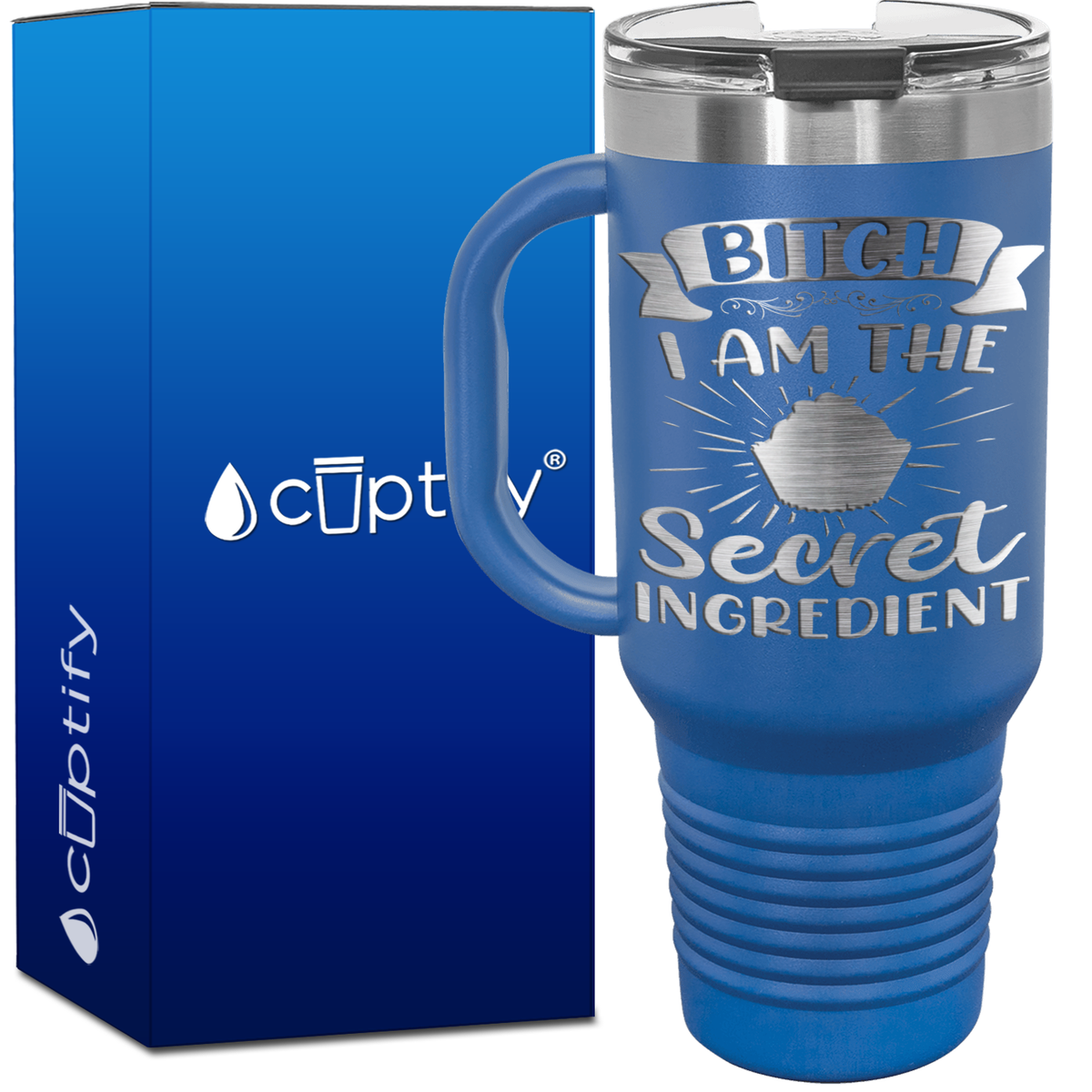 Behind Every Bad Bitch is a Car Seat 40oz Travel Mug