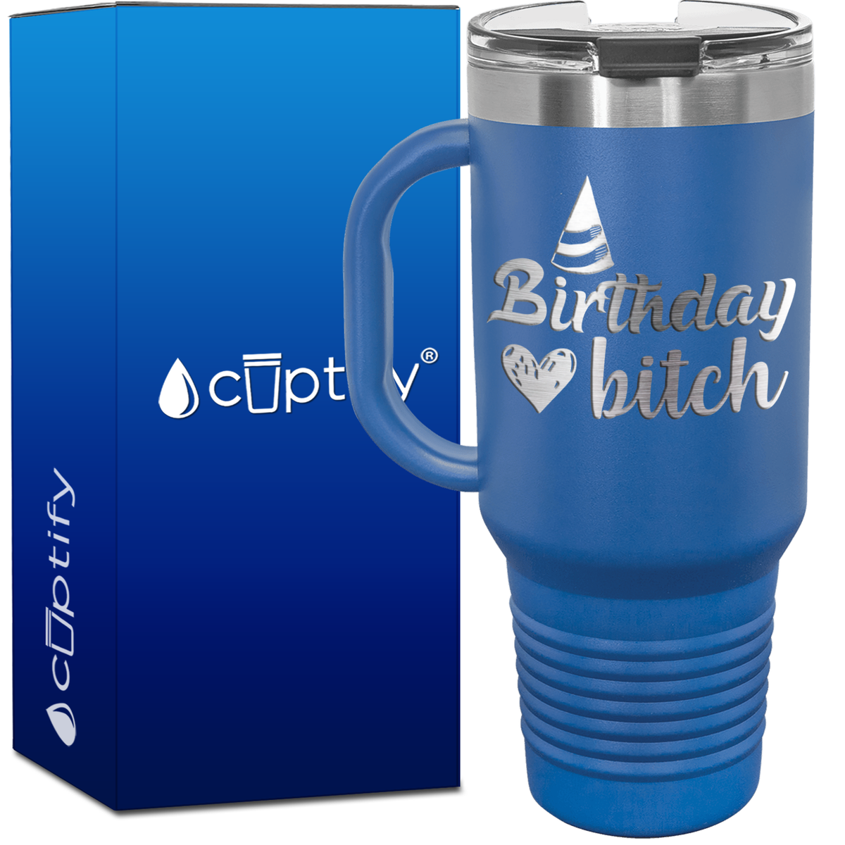 Birthday Bitch 40oz Travel Mug