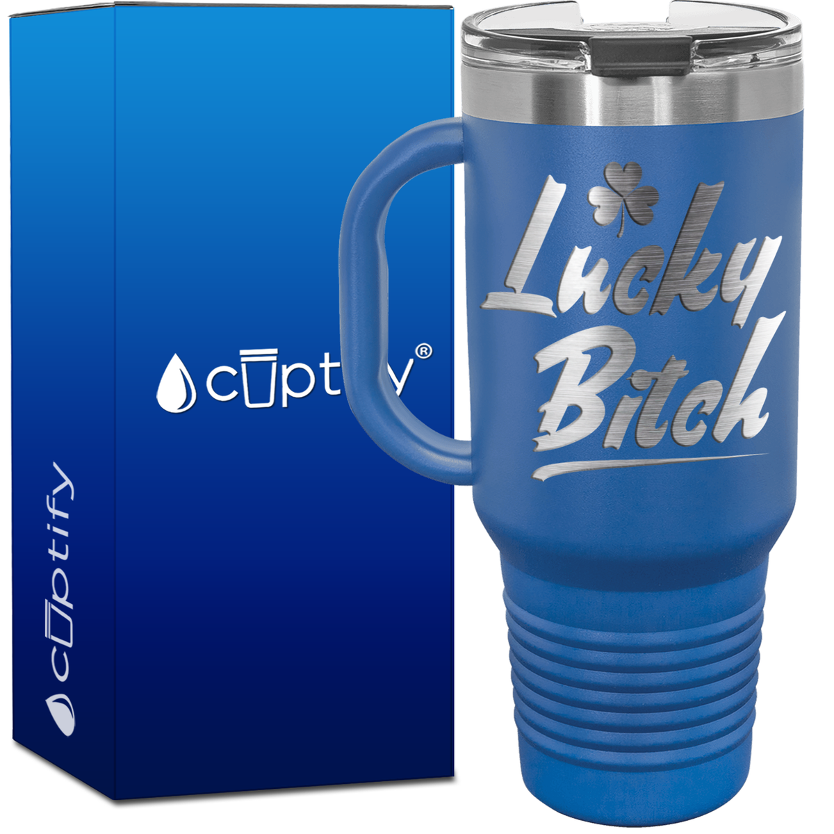 Lucky Bitch 40oz Travel Mug