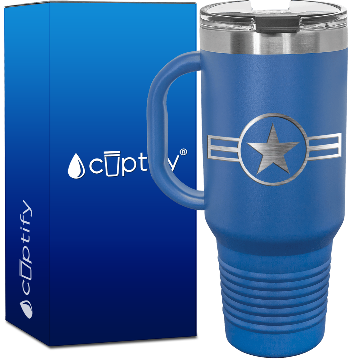 Personalized Retro US Air Force 40oz Travel Mug