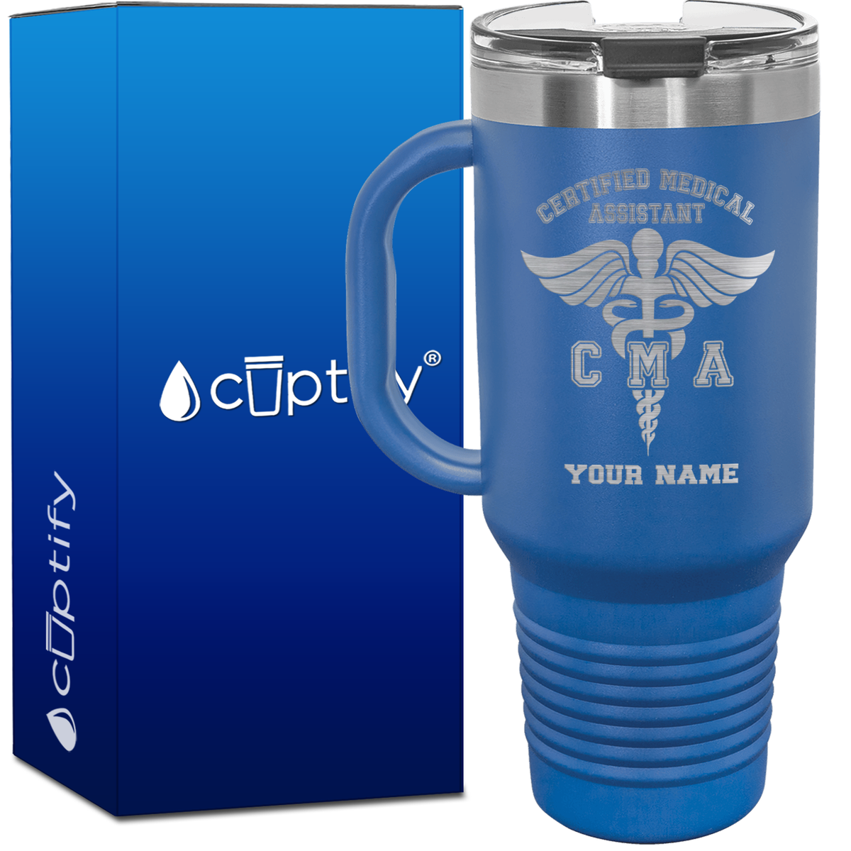 Personalized Certified Medical Assistant 40oz CMA Travel Mug