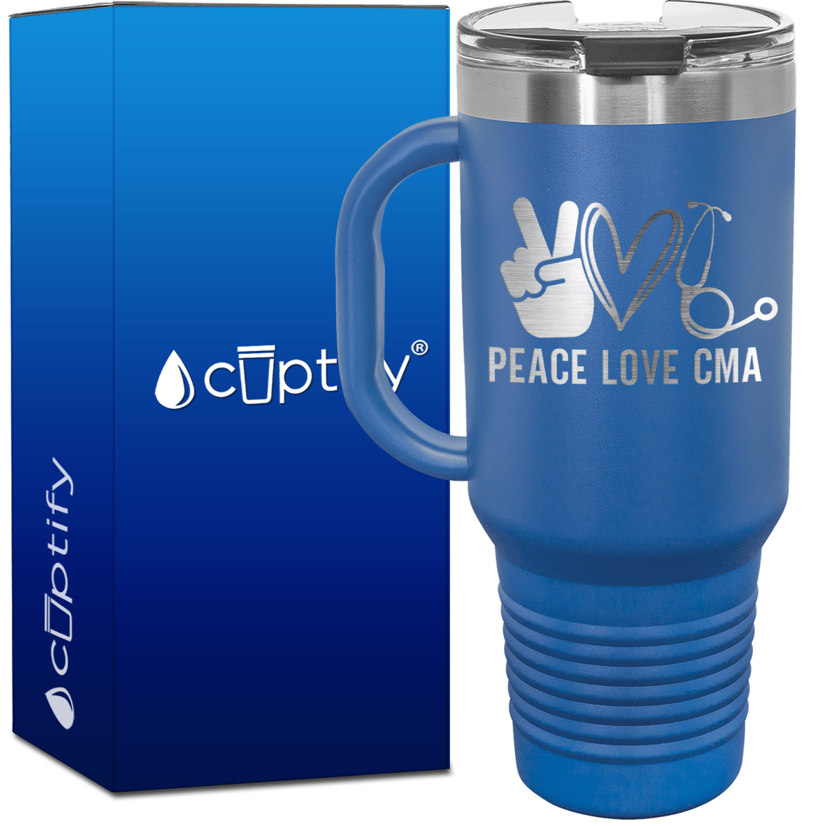 Peace Love CMA 40oz CMA Travel Mug